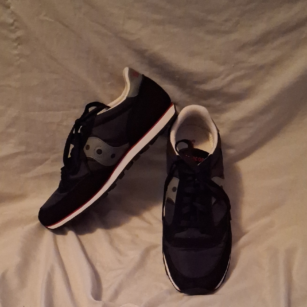 Saucony Men's Black and Gray Sneakers